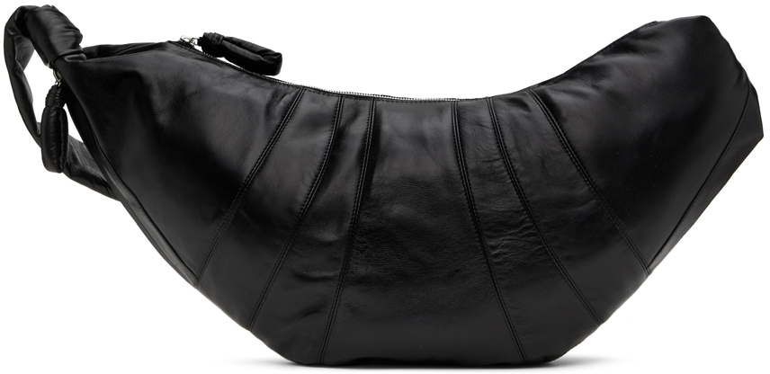 LEMAIRE: Black Large Croissant Bag | SSENSE Canada