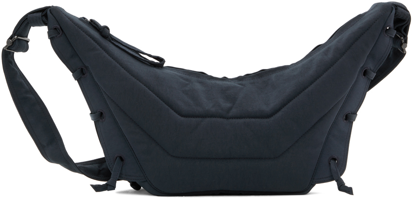 LEMAIRE: Navy Small Soft Game Bag | SSENSE Canada