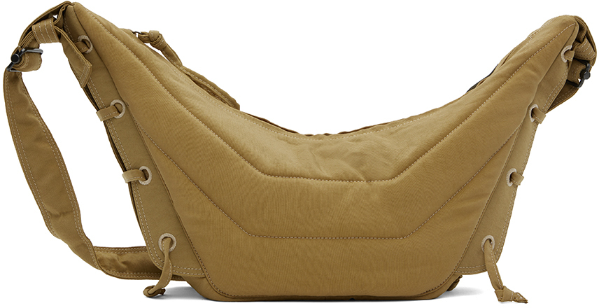 Lemaire Yellow Small Soft Game Bag In Ye558 Ochre Mustard