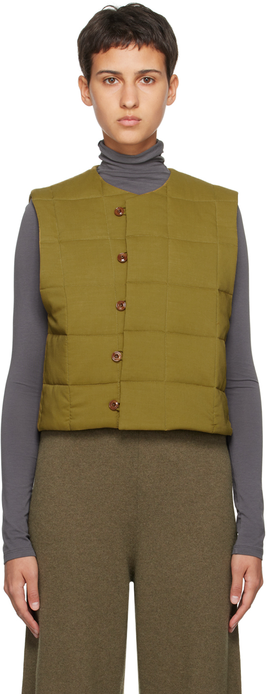 Khaki Wadded Vest