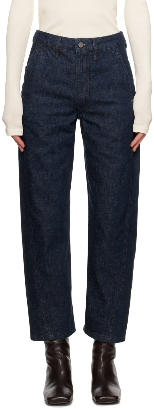 LEMAIRE INDIGO TWISTED JEANS