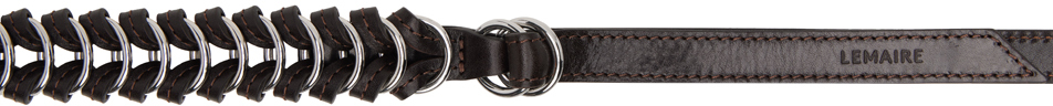 Brown Braided Ring Belt