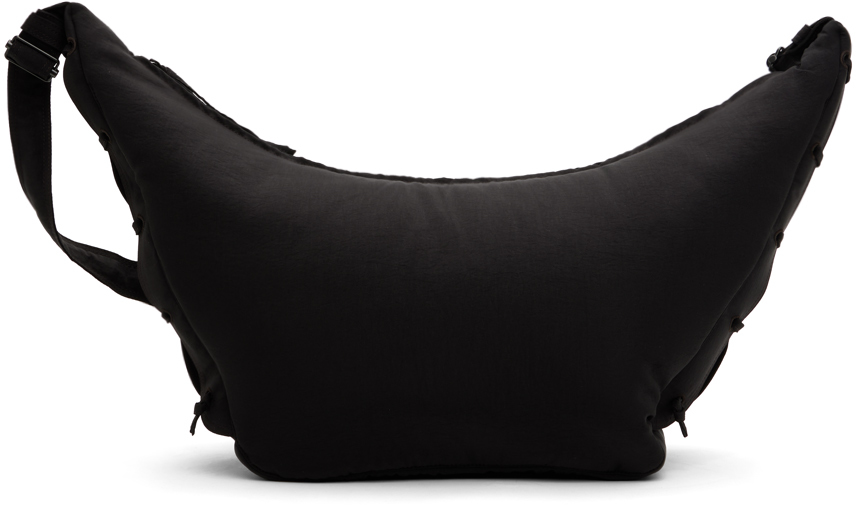 Lemaire Soft Game Shoulder Bag In Br490 Dark Chocolate