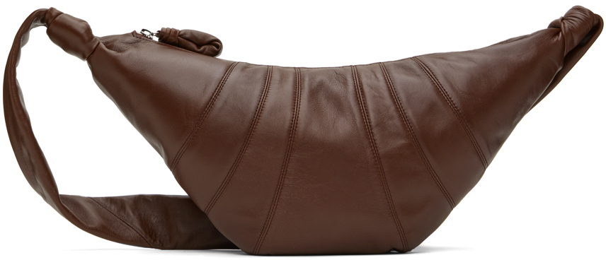 LEMAIRE Burgundy Medium Croissant Bag