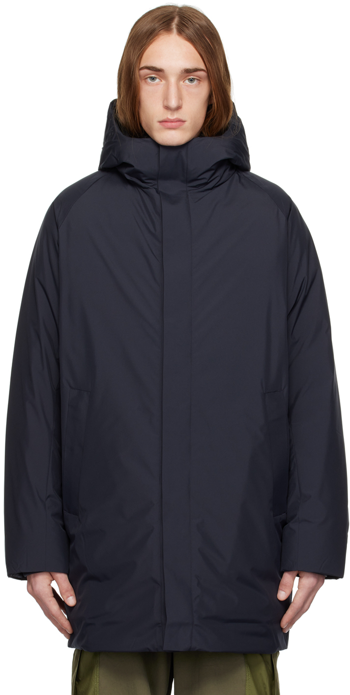 Navy Rokkvi Down Jacket By Norse Projects Arktisk On Sale