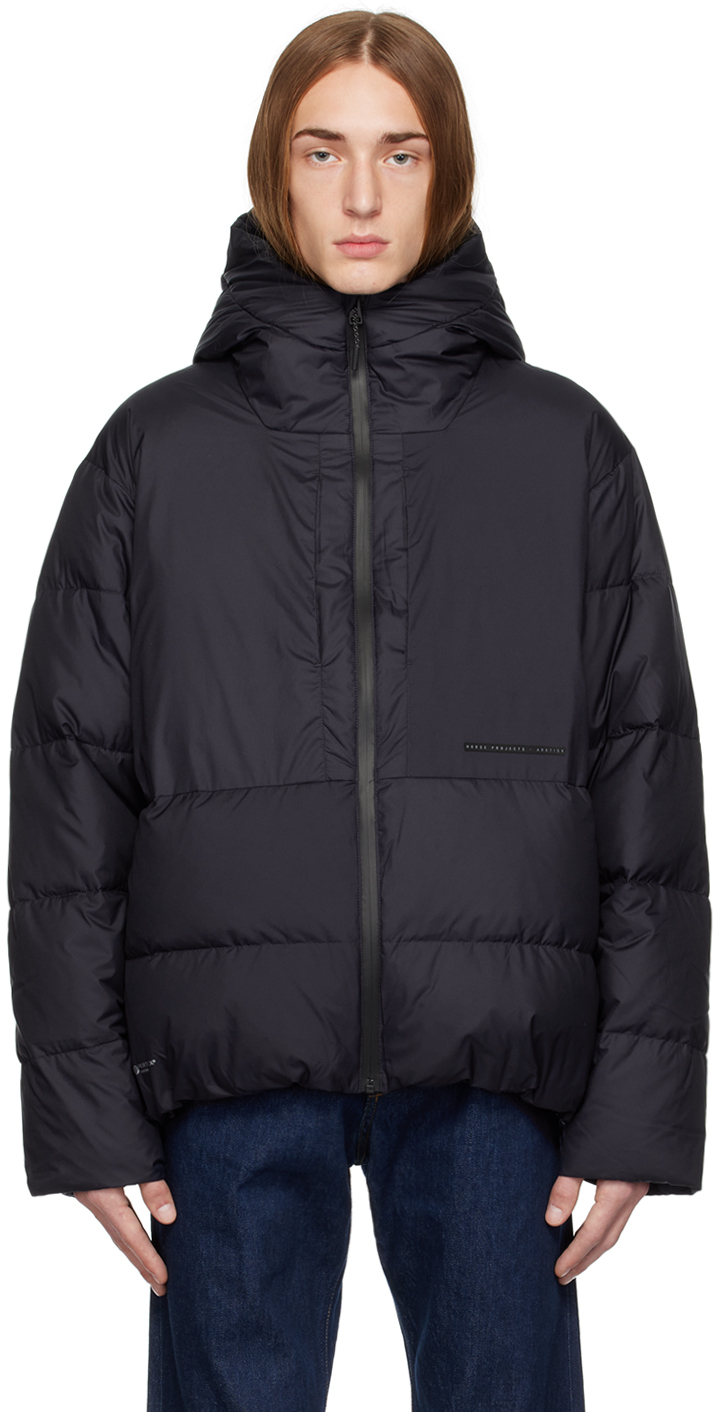 Navy Asger Down Jacket by Norse Projects ARKTISK on Sale