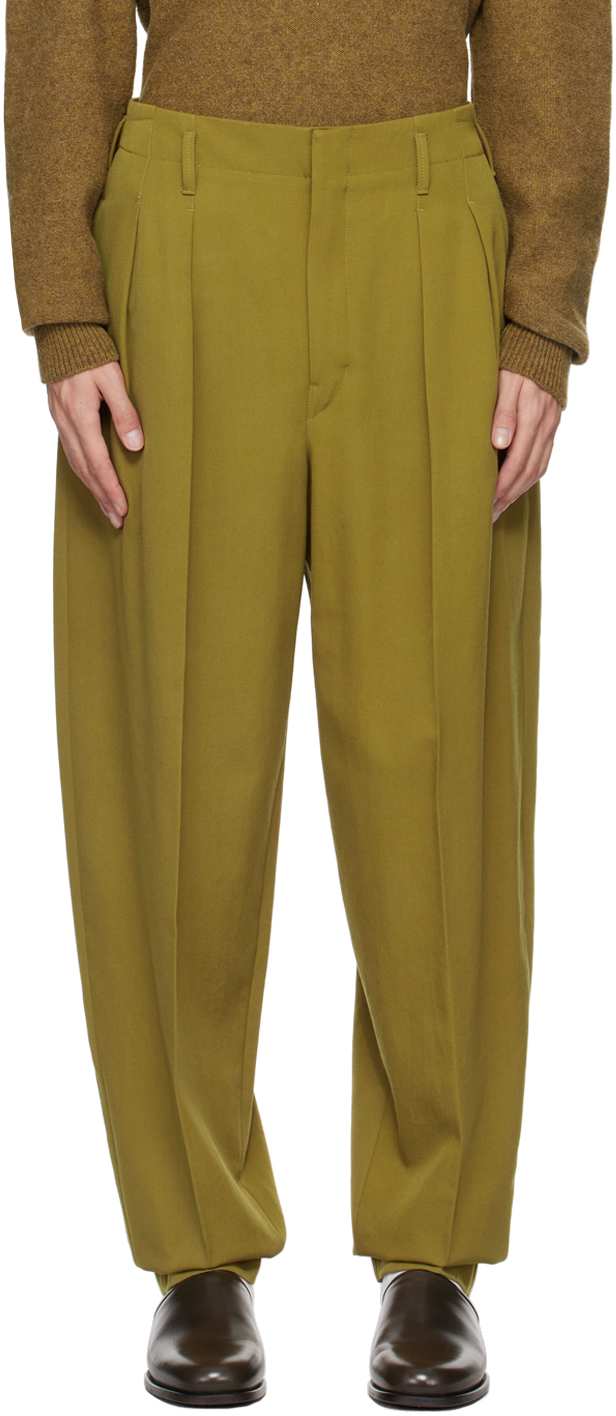 Green Tapered Trousers