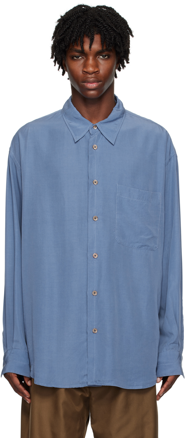 LEMAIRE BLUE RELAXED SHIRT