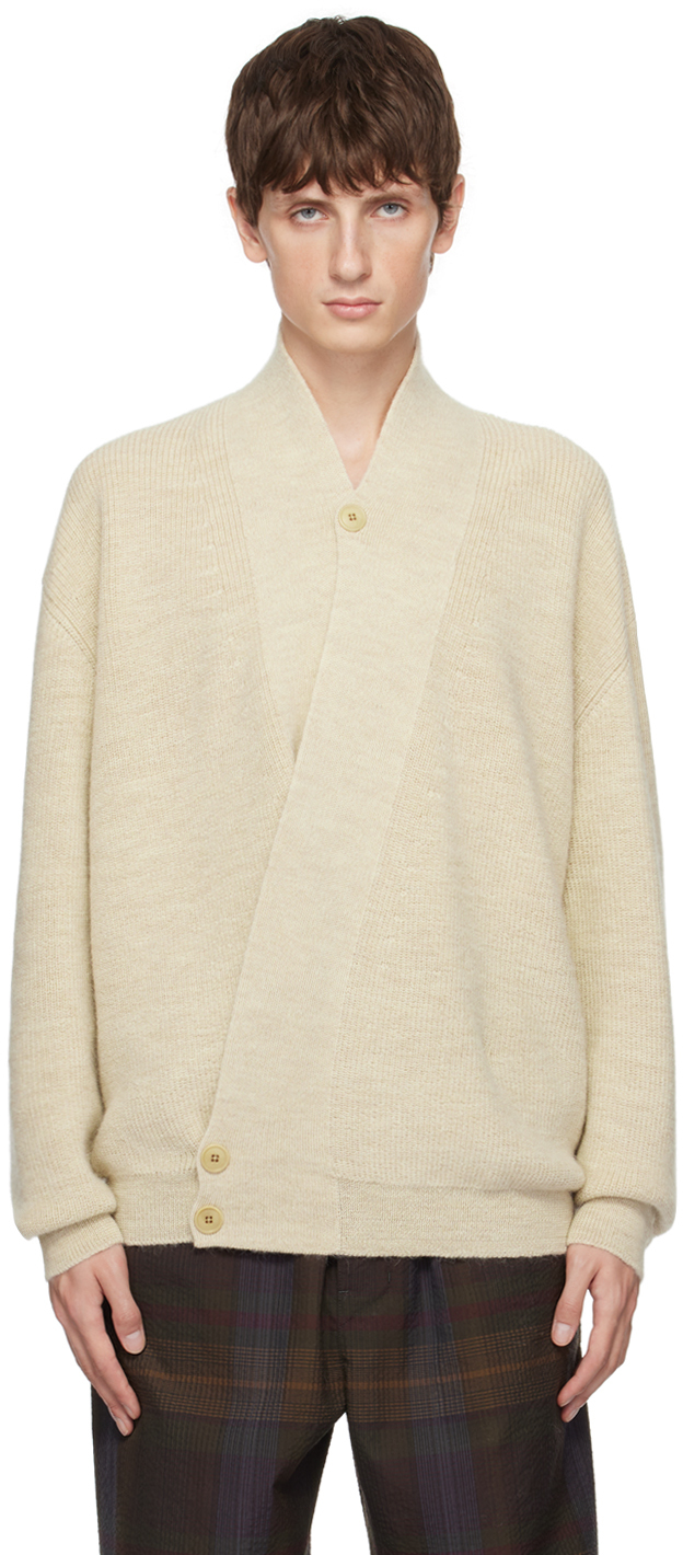 Beige Wrap Cardigan