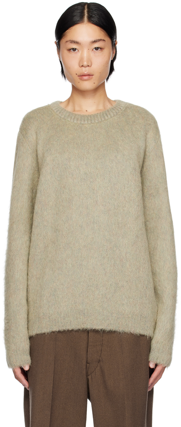 Gray Brushed Sweater by LEMAIRE on Sale