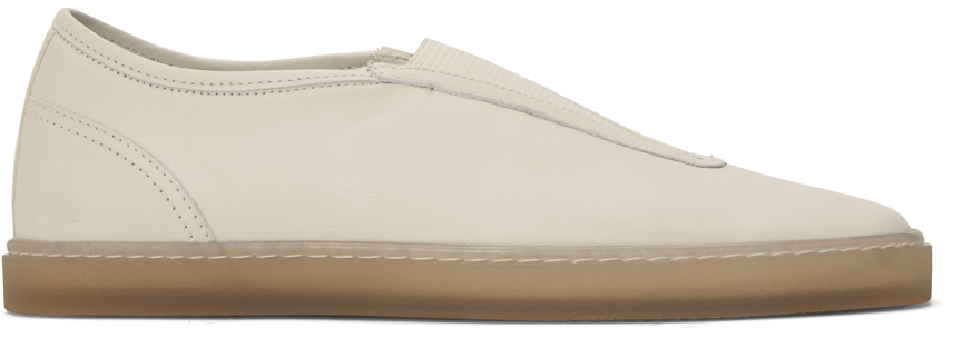 Lemaire Off-white Linoleum Sneakers In Wh038 Clay White