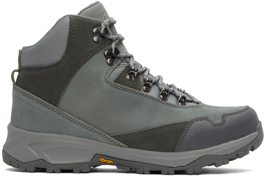 Norse Projects Arktisk Grey Trekking Boots In Slate Grey