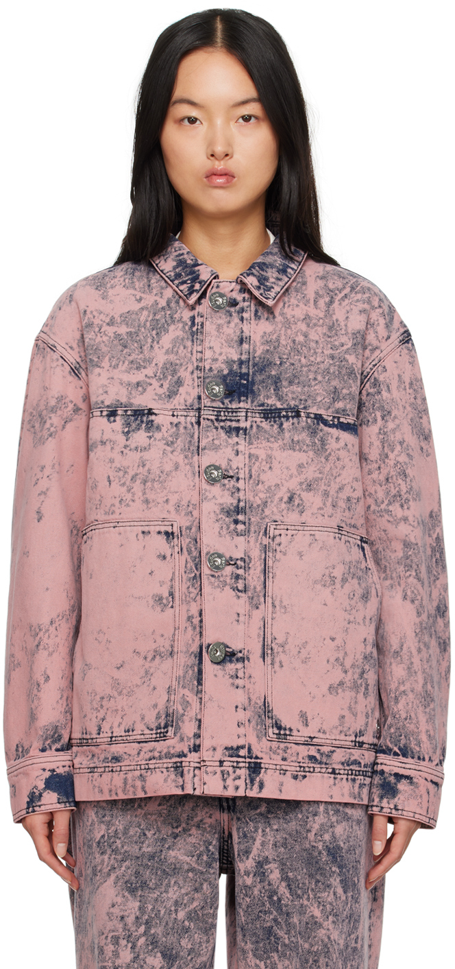 Shop Etudes Studio Pink Hopper Denim Shirt