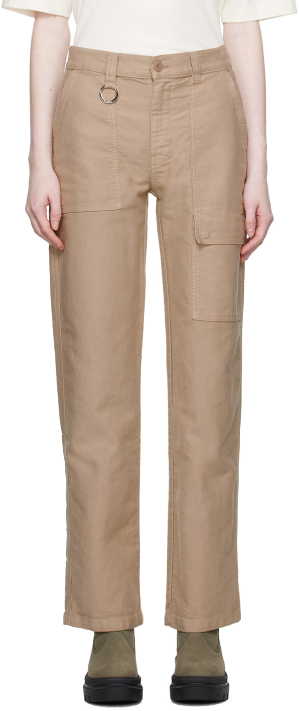 Etudes Studio Beige Gravure Trousers In Dyed Sand Used