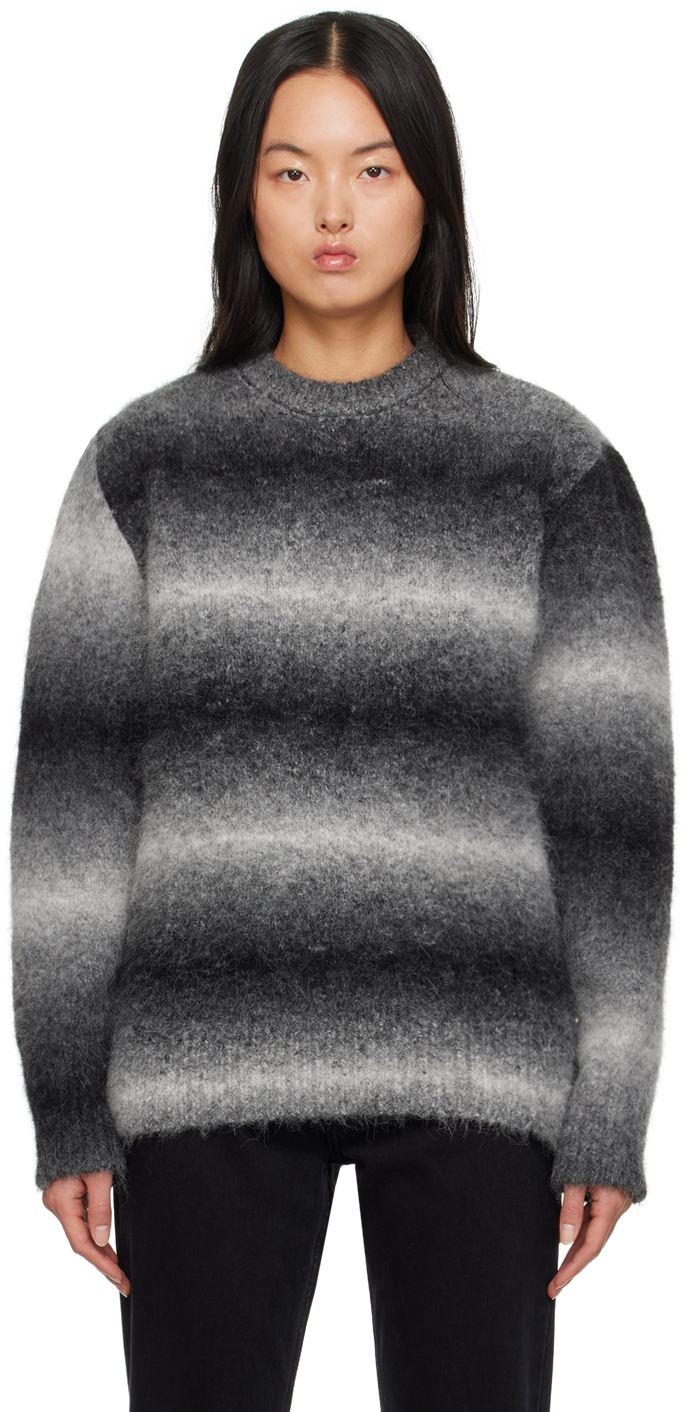 Etudes Studio Black & Gray Moondog Sweater In Grey