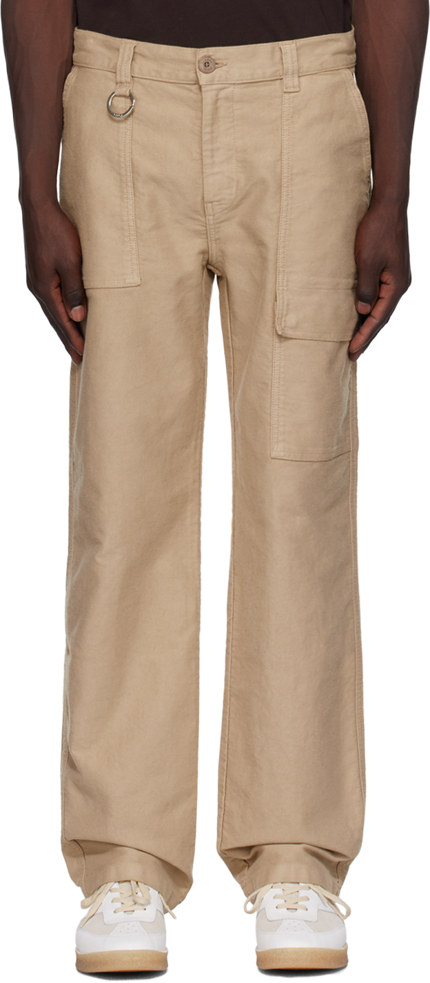 Etudes Studio Beige Gravure Trousers In Dyed Sand Used