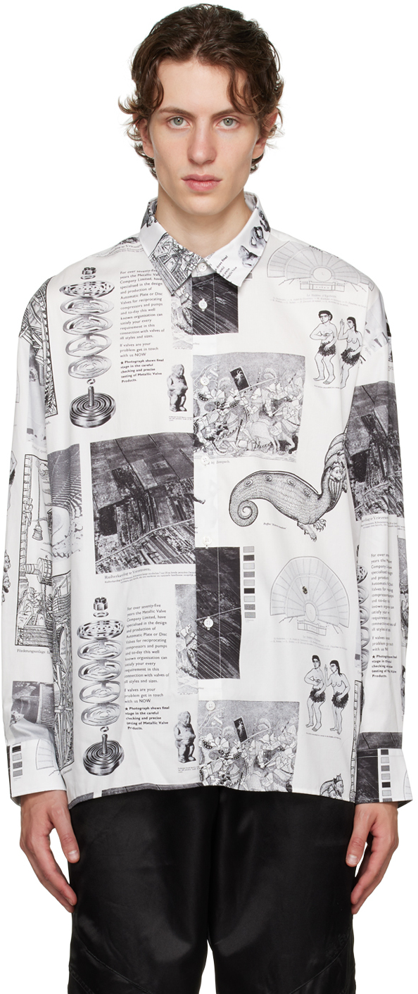 Shop Etudes Studio White Batia Suter Edition Illusion Shirt
