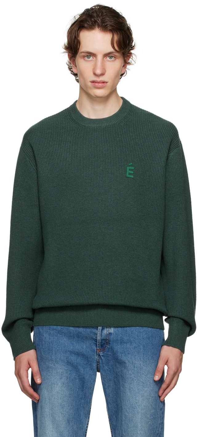 Etudes Studio Green Boris Sweater In Dk Green