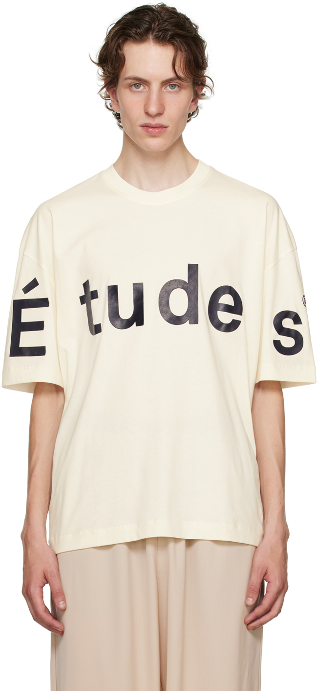 Etudes Studio Off-white Big Spirit 'études' T-shirt In Off White
