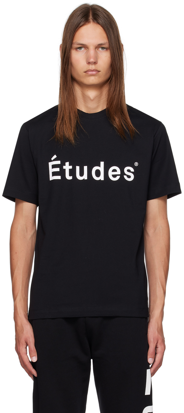 Etudes Studio Black Wonder 'études' T-shirt In Nero