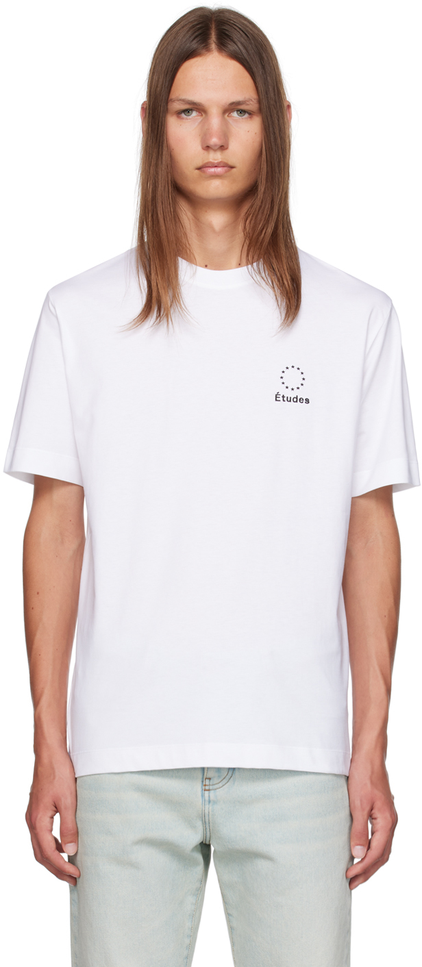 Etudes Studio Wonder Logo T-shirt In White