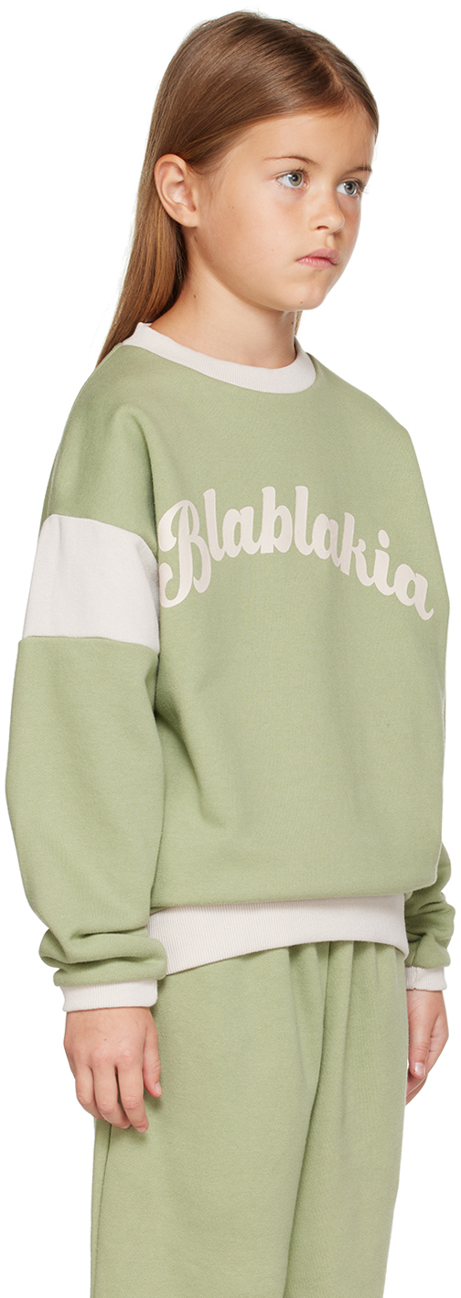 BLABLAKIA KIDS GREEN PRINTED SWEATSHIRT