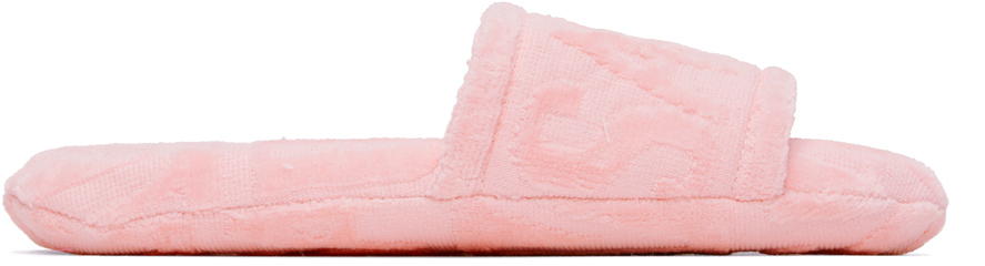 Pink Jacquard Slippers