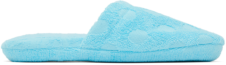 Blue Polka Dot Slippers