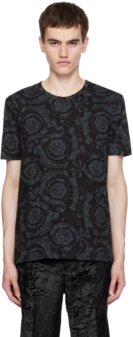 Versace Black Barocco T-Shirt