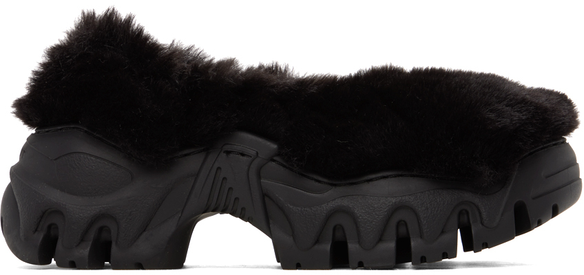 Black Boccaccio II Aura Faux-Fur Ballerina Flats