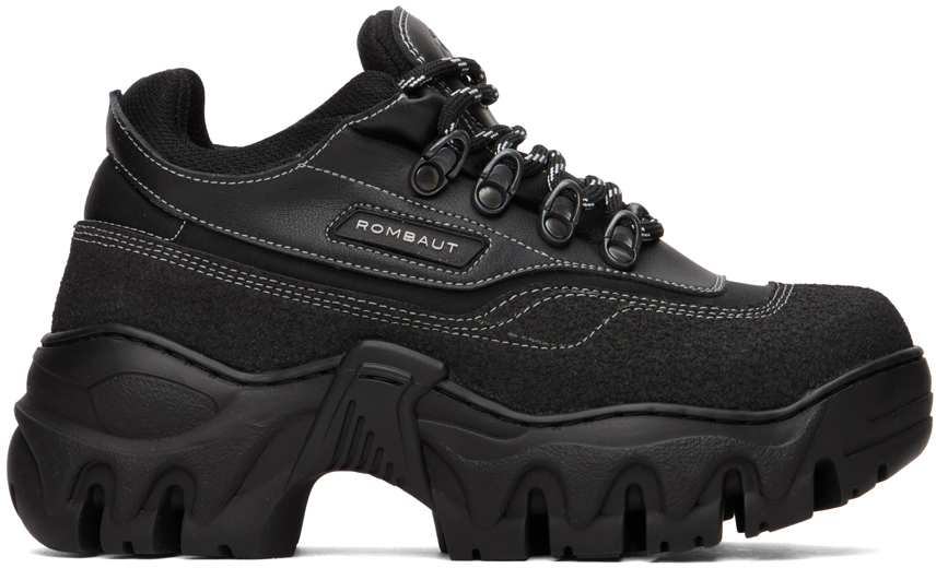 Rombaut Black Boccaccio Ii Asfalto Sneakers In Black Beyond Leather