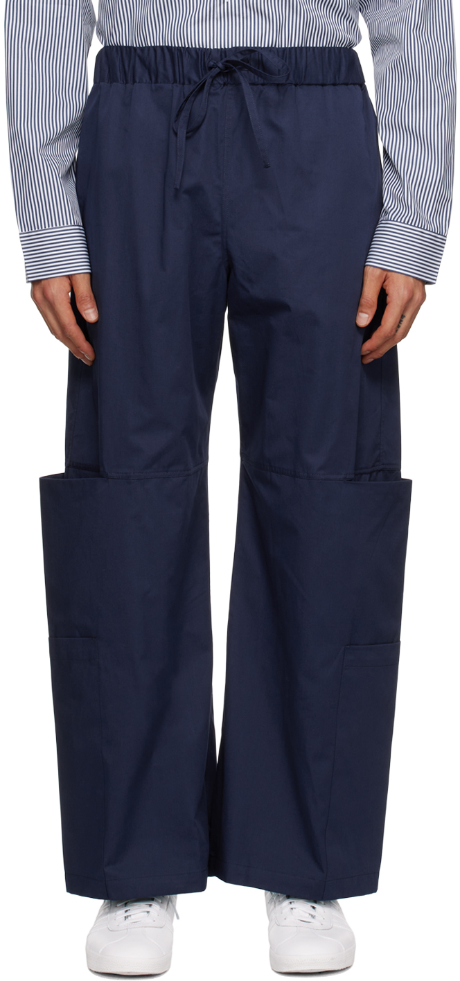 Navy Parachute Trousers