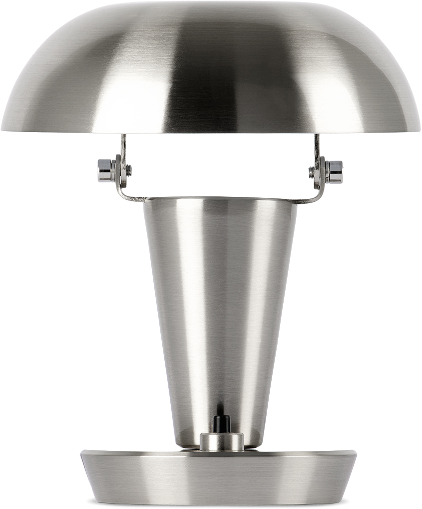 Ferm Living Silver Tiny Table Lamp In Steel