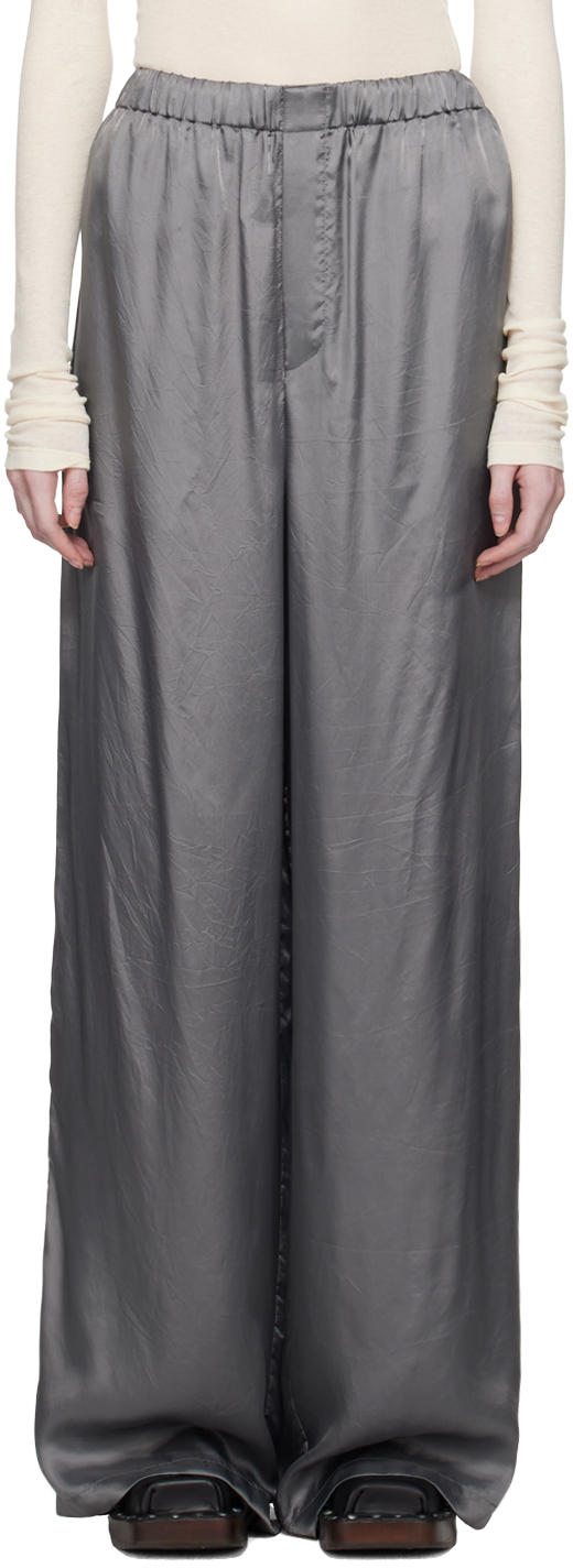 Rier Gray Long Trousers In Grey Fluide