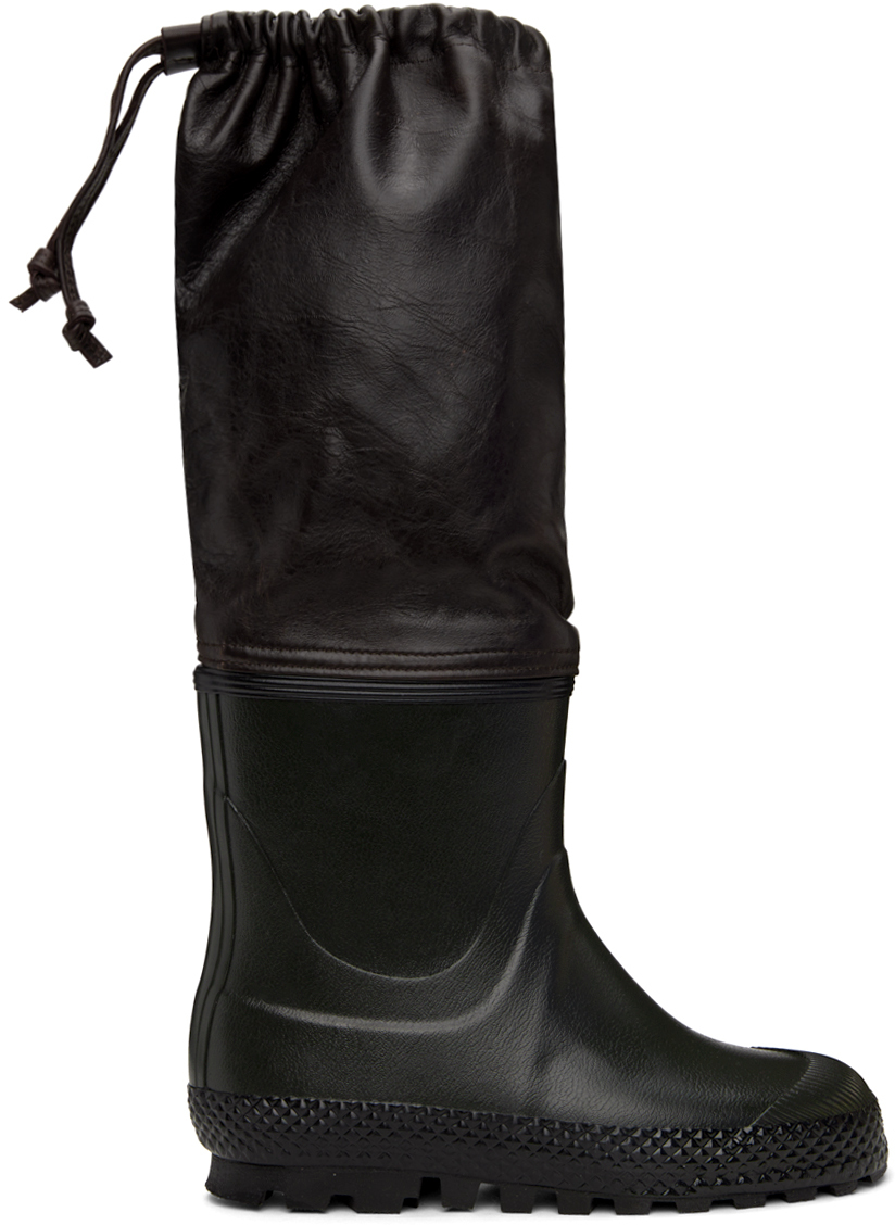 Khaki Farmer Rain Boots