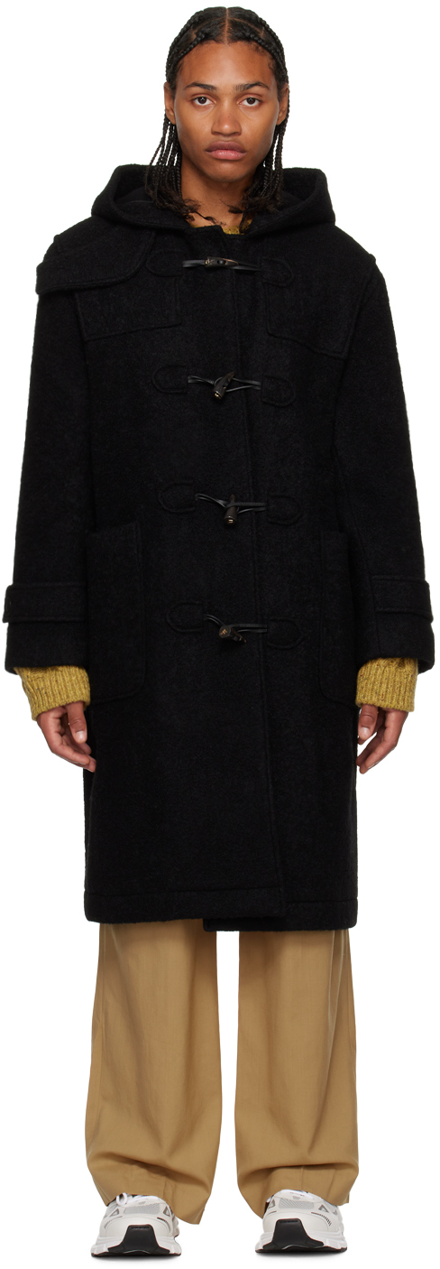 Low Classic Black Toggle Coat