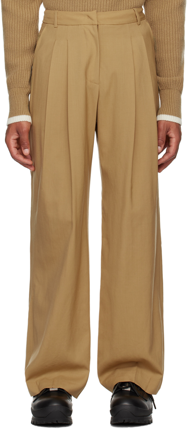 Low Classic Beige Basic Trousers