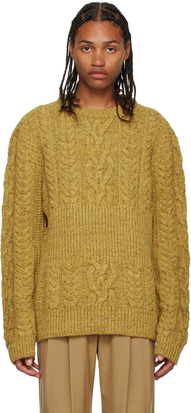 Low Classic Yellow Crewneck Sweater