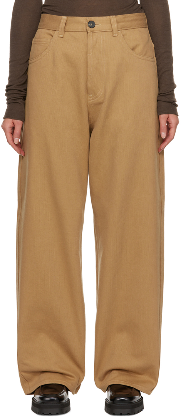 Tan Peggy Trousers