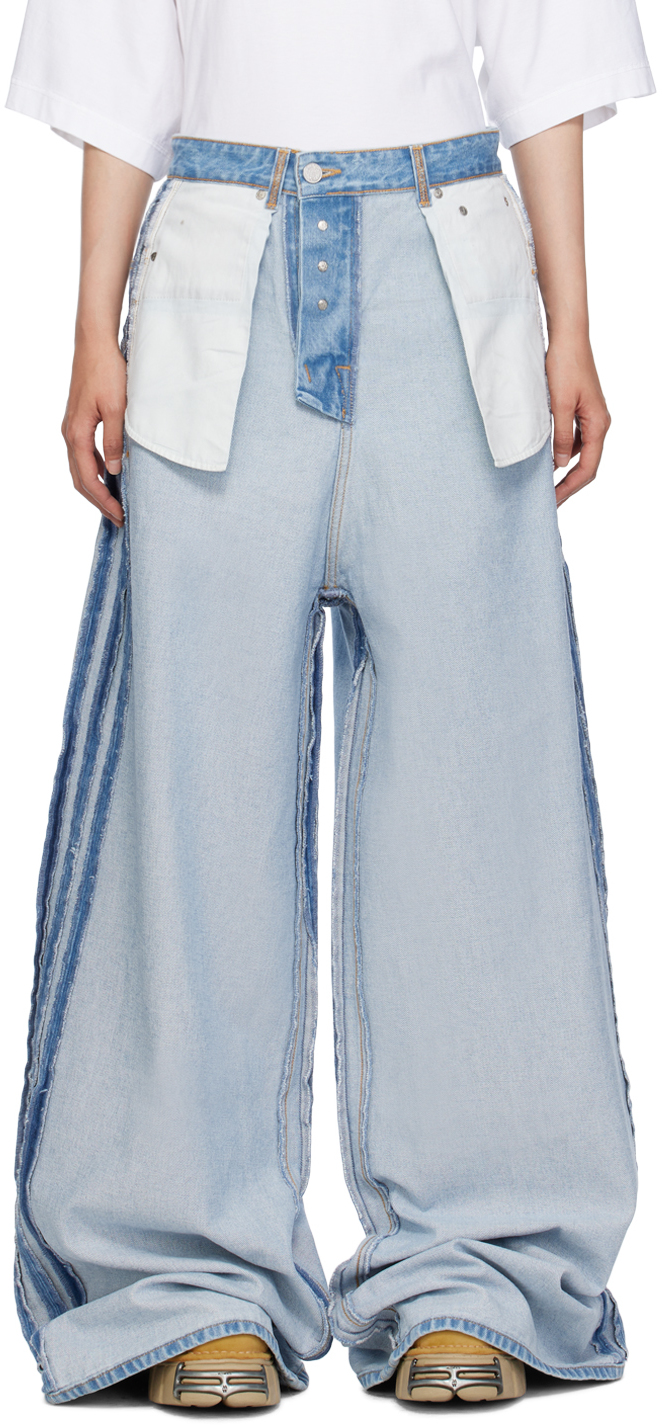 VETEMENTS Blue Inside Out Jeans