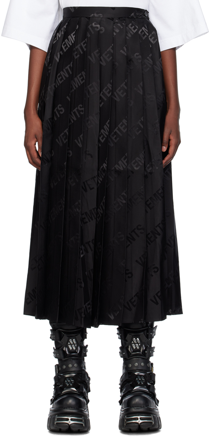 Vetements Skirt In Black Viscose