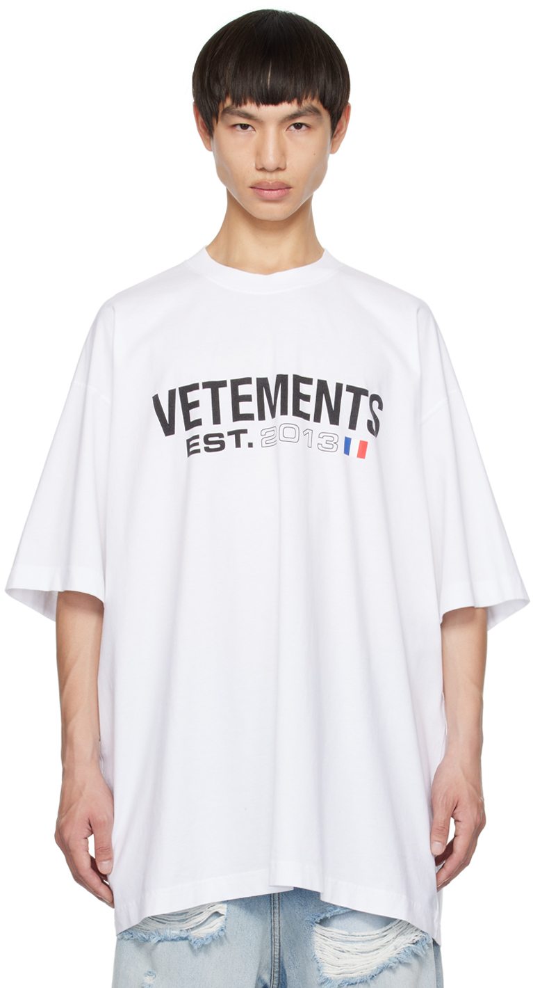 Vetements ホワイト ロゴ T シャツ | www.innoveering.net