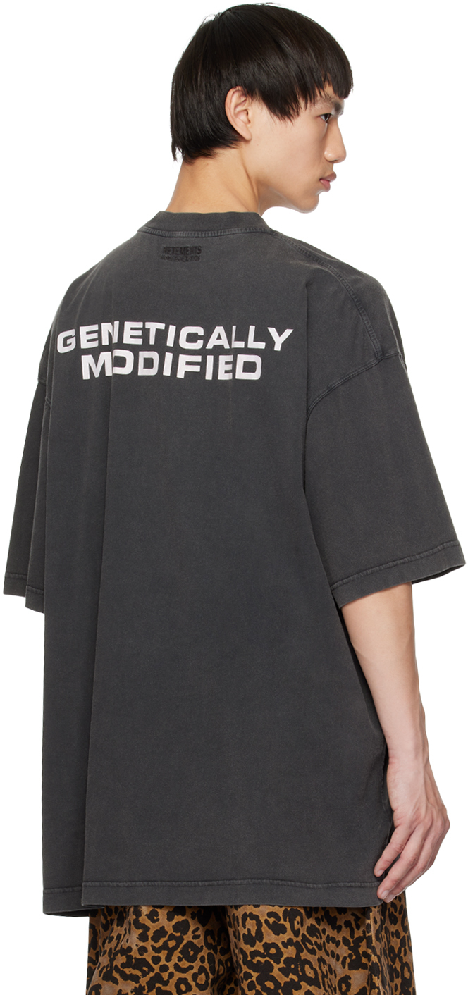 VETEMENTS Gray 'Genetically Modified' T-Shirt | Smart Closet