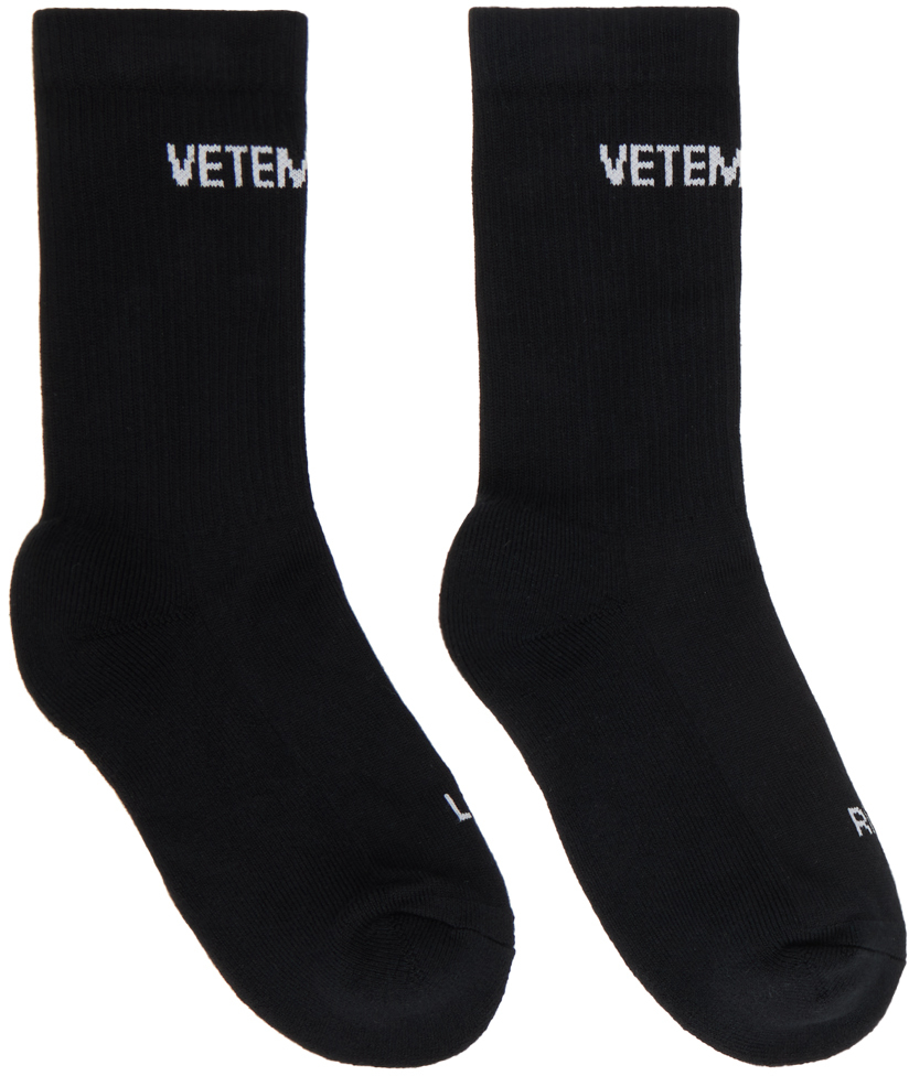 Vetements Black Rib Socks