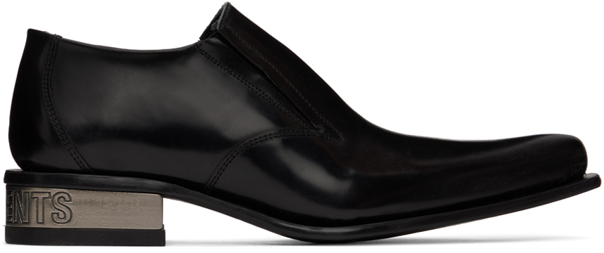Vetements Black New Rock Edition Blade Loafers
