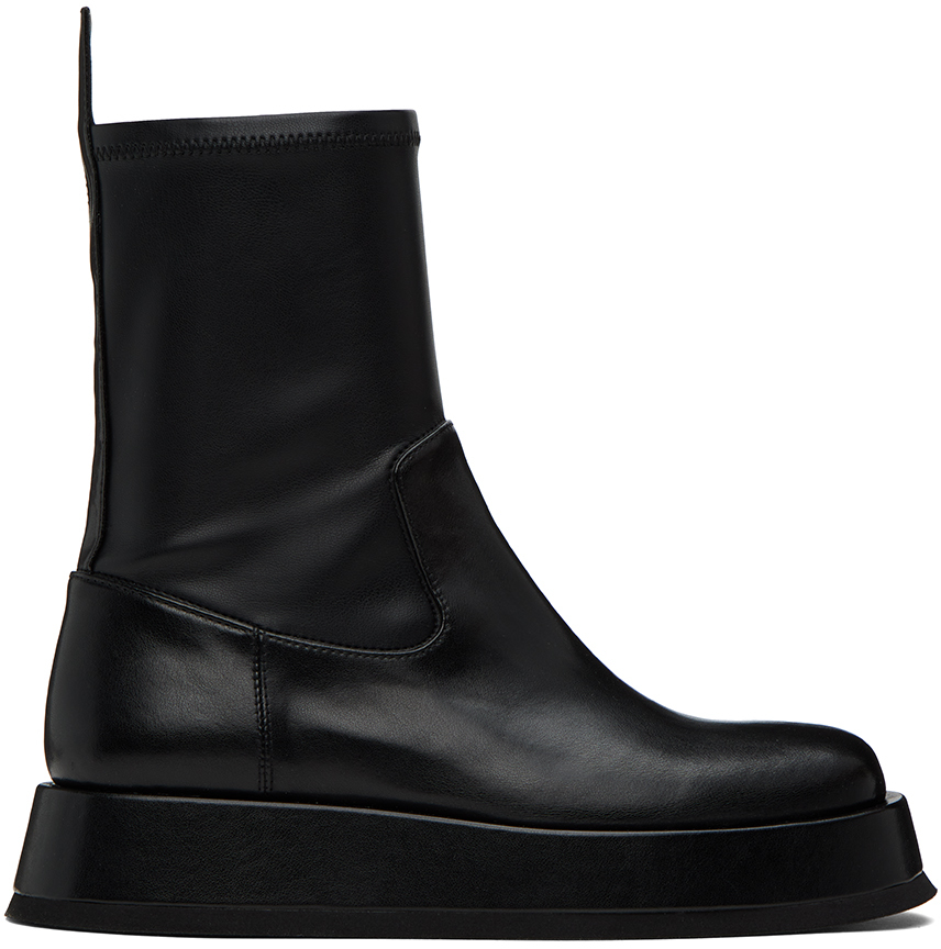 Shop Gia Borghini Black Rosie Huntington-whiteley Edition Rosie 11 Boots In 5000 Black