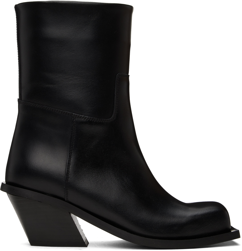 Black Blondine Ankle Boots by GIABORGHINI on Sale