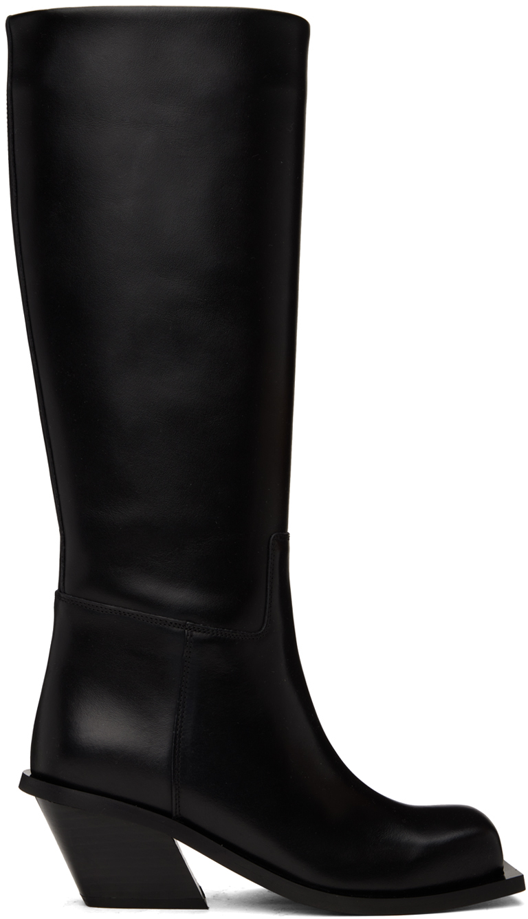 Shop Gia Borghini Black Blondine Boots In 5000 Black