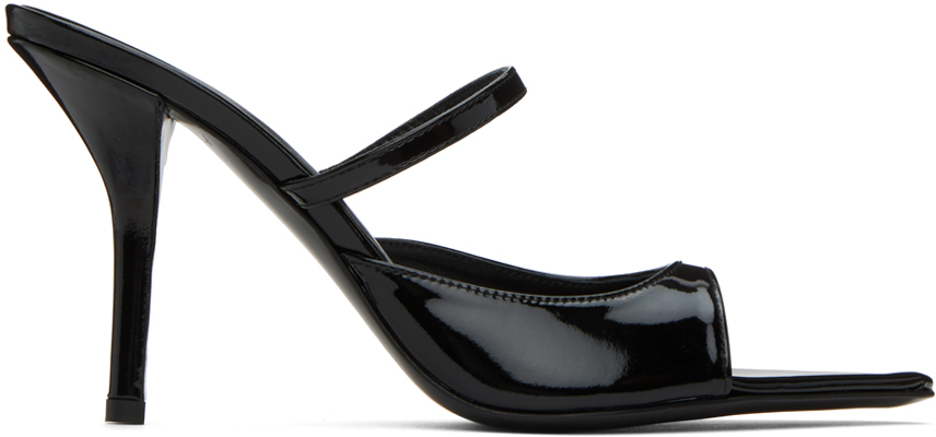 GIABORGHINI Black Aimeline Heeled Sandals