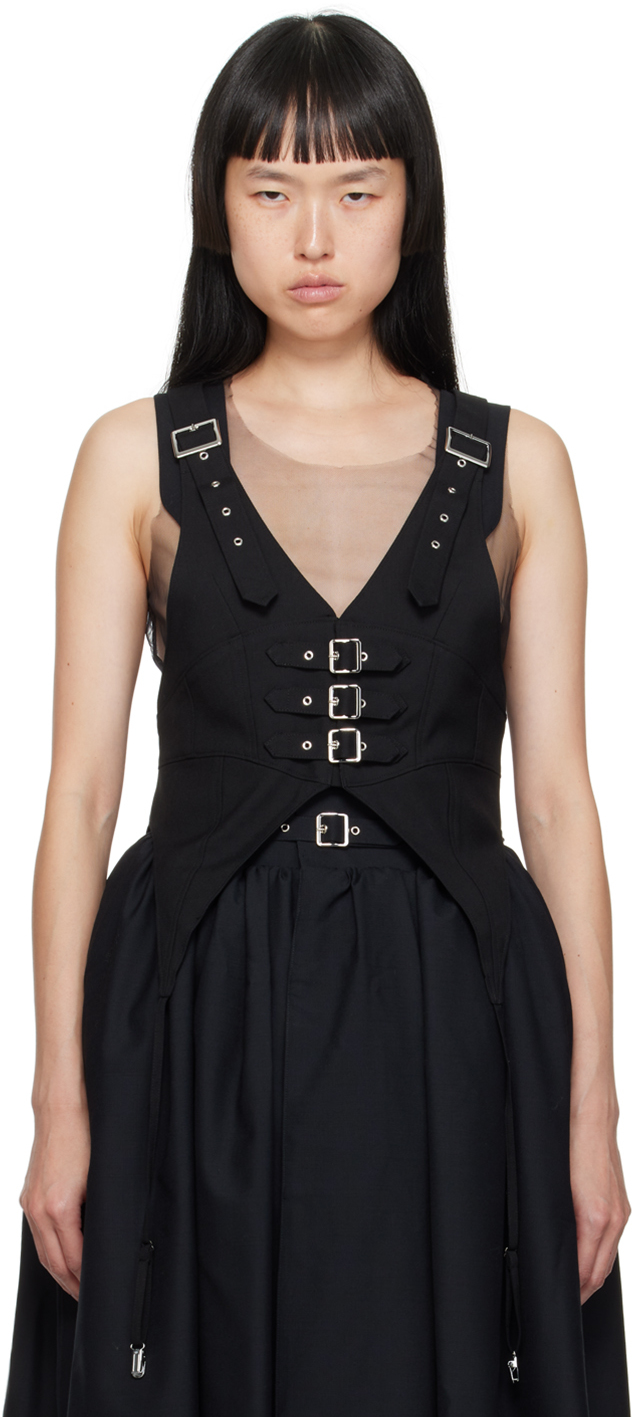 Black Pin-Buckle Camisole